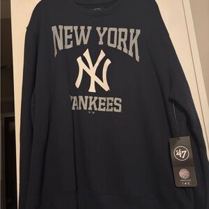 47 New York Yankees Navy Crewneck Sweater